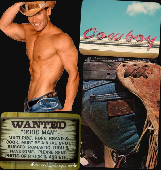 Cowboy Man Candy Collage
